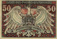 Poznań - Bank dla Polski Zachodniej, 50 złotych 31.12.1919, Jabł. 3299 R8 (c.a.), bardzo rzadkie, ..