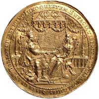 medal zaślubinowy Władysława IV i Ludwiki Marii Gonzagi autorstwa Jana Höhna sen. wybity w 1646 r...