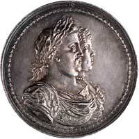 medal autorstwa Jana Höhna jun., wybity z okazji koronacji pary królewskiej w 1676 r., j.w., H-Cz...
