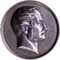 Józef de Köhler- medal autorstwa Harta wybity w 1854 r., Aw: Głowa w prawo, poniżej sygn., Rw: Pod..