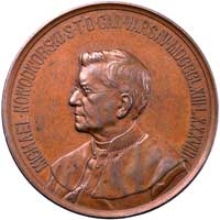 Michał Nowodworski- medal pamiątkowy 1888 r., Aw: Popiersie w lewo i napis w otoku MICHAEL NOWO- D..