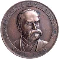 Leszek Dunin Borkowski- medal pamiątkowy wykonany w zakładzie G. Szapiry i syna we Lwowie w 1896 r..