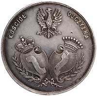 medal zaślubinowy projektu Franciszka Kwileckiego wybity w 1901 r., z okazji jego zaślubin z Jadwi..