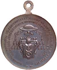 koronacja obrazu Matki Boskiej Częstochowskiej- medalik autorstwa Pawła Bitschana 1910 r., Aw: Pod..