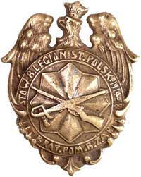 pamiątkowa odznaka Stowarzyszenia Byłych Legioni