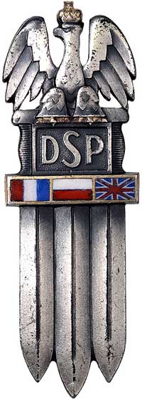 pamiątkowa odznaka (projektu por. Bohdana Garlińskiego) II Dywizji Strzelców Pieszych - tzw. odzna..
