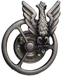 Polskie Siły Zbrojne na Zachodzie II Korpus, odznaka Wzorowy Kierowca nr 668, jednoczęściowa, styl..