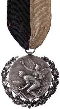 medal pamiątkowy na wstążce za zajęcie IV miejsca w wyścigu na 50 km rozegranym 21 października 19..