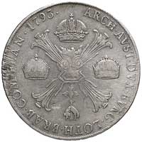 Franciszek (II 1792-1806) I 1806-1835, talar 1793, Mediolan, Herinek 488, Dav. 1390, moneta bita d..