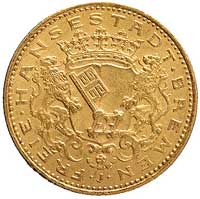 20 marek 1906, Hamburg, J. 205, Fr. 3773, złoto,
