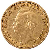 Ernest Ludwik 1892-1918, 10 marek 1896, Berlin, J. 224, Fr. 3797, złoto, 3,95 g