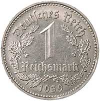 1 marka 1939, Wiedeń, J. 354, rzadka moneta w ła