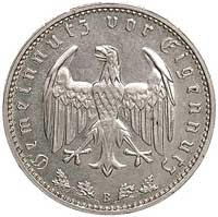 1 marka 1939, Wiedeń, J. 354, rzadka moneta w ładnym stanie zachowania