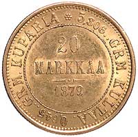 20 marek 1879 Helsinki, Uzdenikow 4722, Fr. 1, złoto, 6,44 g, rzadkie