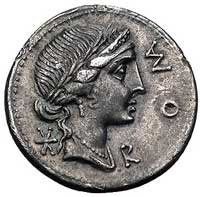 Man. Aemilianus Lepidus około 114/113 pne, denar