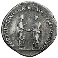 denar, Aw: Popiersie Hadriana w prawo i napis, R