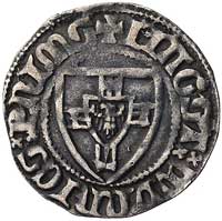 Winrych von Kniprode 1351-1382, szeląg, Aw: Tarcza wielkiego mistrza i napis w otoku MAGST WVNRICS..