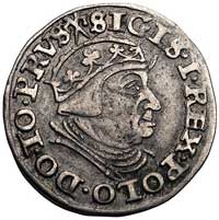 trojak 1540, Gdańsk, odmiana z napisem PRVS i w 