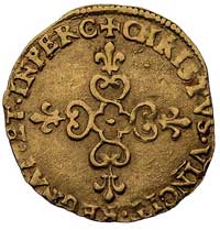 1/2 ecu d’or 1578, Saint-Lô, Duplessy 1122, Fr. 387, złoto 1.70 g