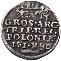 trojak 1580, Olkusz, odmiana z herbem Glaubicz p