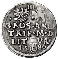 trojak 1580, Wilno, odmiana z napisem biegnącym 