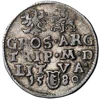 trojak 1580, Wilno, odmiana z omyłkowym napisem 