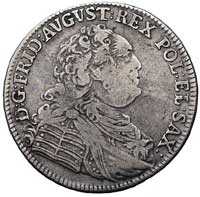 2/3 talara (gulden) 1763, Drezno, odmiana z literami FWôF, Kam. 1387 R1, Dav. 831