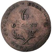 6 groszy 1813, Zamość, Plage 121, justowane, ale ładnie zachowane i bardzo rzadkie