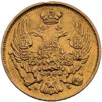 3 ruble = 20 złotych 1839, Petersburg, Plage 309, Fr. 111, nieco rzadszy rocznik, wada rantu, złot..