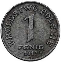 1 fenig 1917, Stuttgart, Parchimowicz 4 a, J. 604, ogromnie rzadka moneta