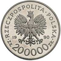 200.000 złotych 1990, Solidarność 1980-1990, Parchimowicz P-630, wybito 500 sztuk