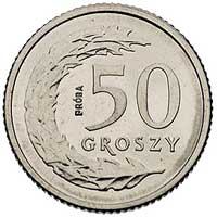 50 groszy 1990, wypukły napis PRÓBA, Parchimowicz P-706, wybito 500 sztuk