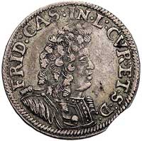 ort 1694, Mitawa, Kruggel 4.8.2.1., Neumann 311, moneta z końca blachy, ale ładnie zachowana, rzadka