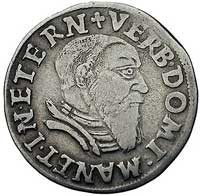 trojak 1543, Legnica, odmiana - małe popiersie księcia z długą brodą, F.u.S. 1357, Bahr. 1256