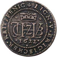 liczman (reitfenig) 1622, mennica nieokreślona, F.u.S. 1606, miedź, rzadki