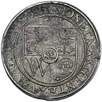 talar 1544, Wrocław, F.u.S. 3413, Dav. 8993, lekko pęknięty krążek, ale ładnie zachowana moneta ze..