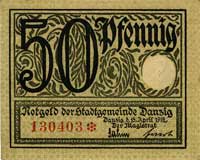 50 fenigów 15.04.1919, 3 różne odmiany, Ros. 790