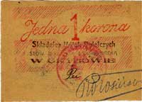 Grybów - Składnica Kółek Rolniczych, 1 i 2 korony 1919, Jabłoński 129 i 130 łącznie 2 sztuki