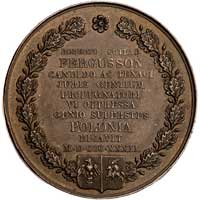 Robert Fergusson- medal autorstwa Wł. Oleszczyńskiego wybity staraniem Komitetu Paryskiego w 1832 ..