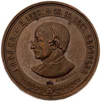 Artur Grottger- medal autorstwa M. Kurnatowskiego wybity z okazji odsłonięcia pomnika artysty w 18..