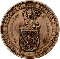 300-lat Gimnazjum św. Anny w Krakowie- medal autorstwa Johanna Schwendtnera 1888 r., Aw: Postać św..