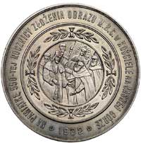 obraz M B Częstochowskiej 1932 r.- medal autorstwa J. Chylińskiego, Aw: Scena ofiarowania obrazu z..