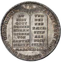 medal religijny, Aw: Tablica Dziesięciorga Przyk