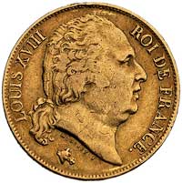 20 franków 1817 K, Bordeaux, Fr. 543, złoto, 6.38 g, rzadkie