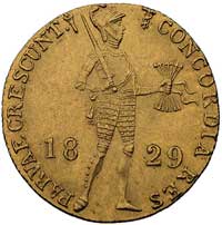 Willem I 1815-1840, dukat 1828, Utrecht, Fr. 331, złoto, 3.51 g