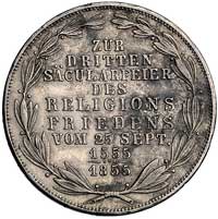 podwójny gulden 1855, Thun 138, lekko uszkodzony