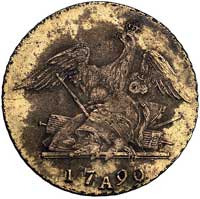 fałszerstwo z epoki 1 friedrichs`dora 1799, Berlin, Fr. 2422, Schrötter 11, złoto niskiej próby, 3..