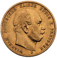 10 marek 1876 B, Hannover, J. 245, Fr. 3823, złoto, 3.94 g, rzadkie