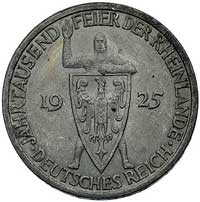 3 marki 1925 A, (Berlin), Rheinlande, J. 321, rysy w tle