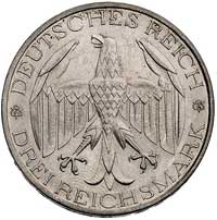 3 marki 1929 A, (Berlin), połączenie Waldecku z Prusami, J. 337